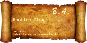 Bastien Alex névjegykártya